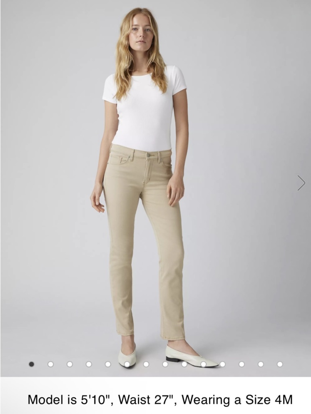 Levi Strauss like new  classic Straight leg Women’s Jeans in Khaki size 10